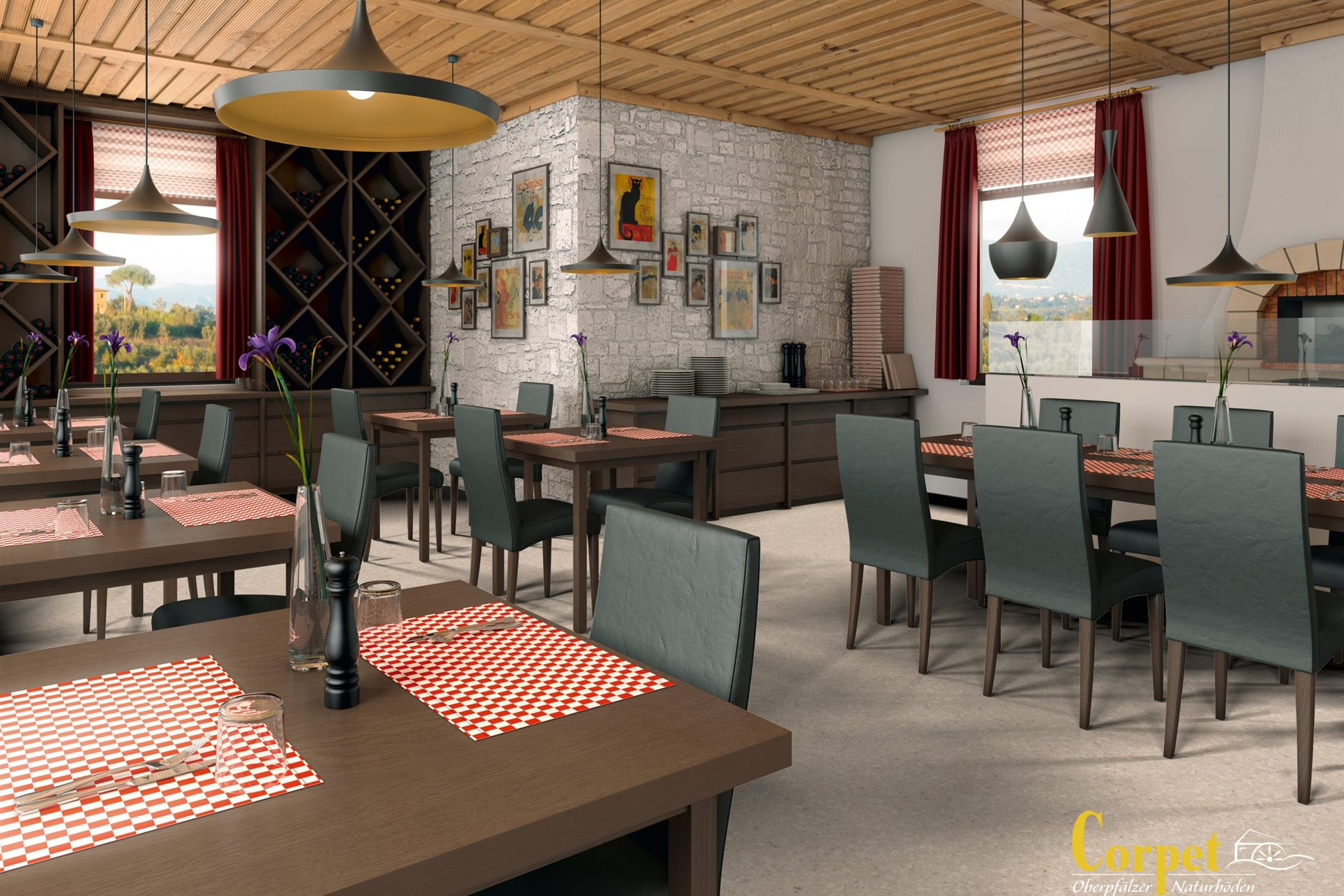 corpet_korkboden-Eco-Aruba-creme-151-Restaurant-scaled