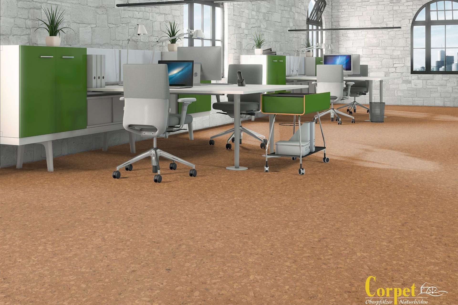 corpet_korkboden-Eco-Aruba-natur-150-Buero-scaled